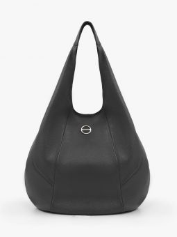 Купить итальянскую чёрную большую женскую сумку-шоппер из натуральной кожи с доставкой по Москве и всей России в интернет-магазине модных женских и мужских сумок и аксессуаров.